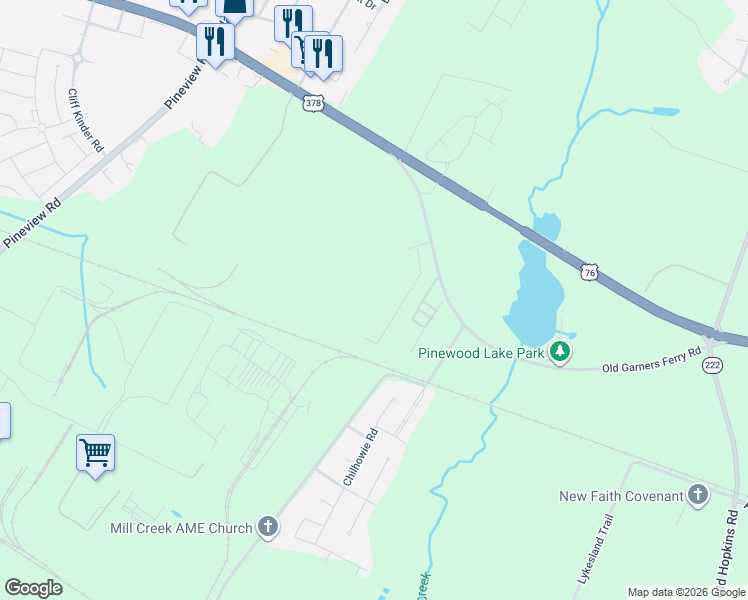 map of restaurants, bars, coffee shops, grocery stores, and more near 8041 Garners Ferry Road in Columbia