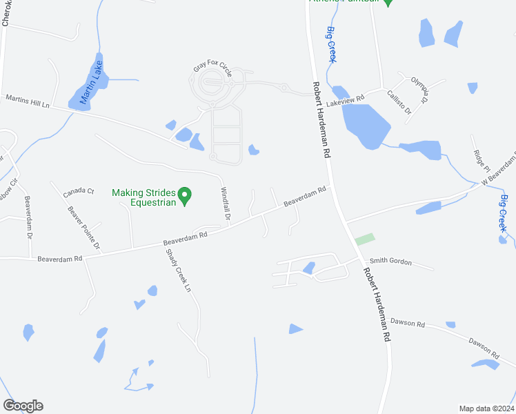 map of restaurants, bars, coffee shops, grocery stores, and more near 127 Timber Drive in Winterville