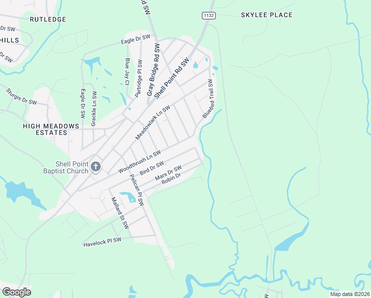 map of restaurants, bars, coffee shops, grocery stores, and more near 2858 Mars Drive Southwest in Shallotte