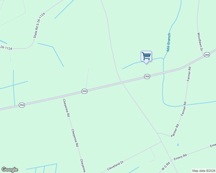 map of restaurants, bars, coffee shops, grocery stores, and more near Highway 366 in Conway