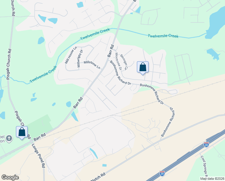 map of restaurants, bars, coffee shops, grocery stores, and more near 220 Bonhomme Circle in Lexington