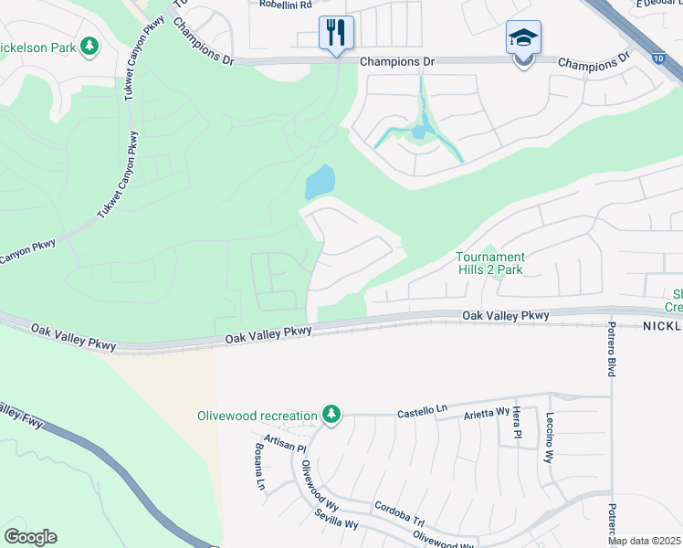 map of restaurants, bars, coffee shops, grocery stores, and more near 35136 Vidalia Lane in Beaumont