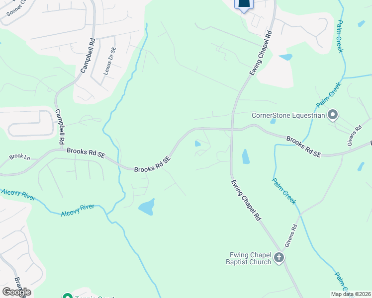 map of restaurants, bars, coffee shops, grocery stores, and more near 1650-1742 Brooks Road Southeast in Dacula