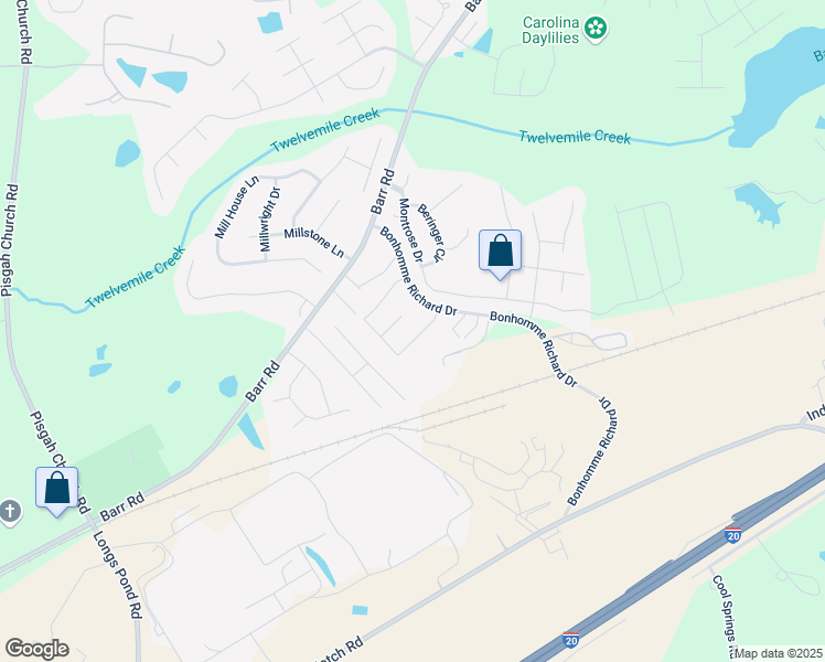 map of restaurants, bars, coffee shops, grocery stores, and more near 341 Bonhomme Court in Lexington