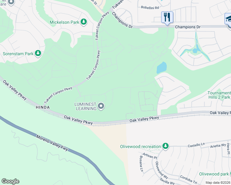 map of restaurants, bars, coffee shops, grocery stores, and more near 35293 Funk Way in Beaumont