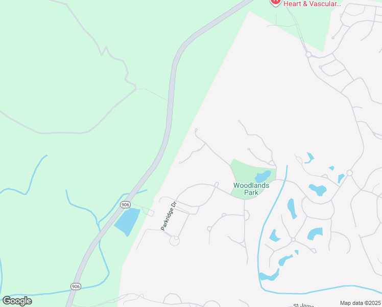 map of restaurants, bars, coffee shops, grocery stores, and more near Shellbark Court in Saint James