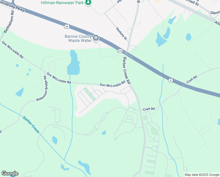 map of restaurants, bars, coffee shops, grocery stores, and more near 2033 Trimleston Road in Statham