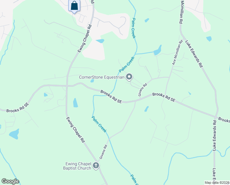 map of restaurants, bars, coffee shops, grocery stores, and more near 1988 Brooks Road Southeast in Dacula