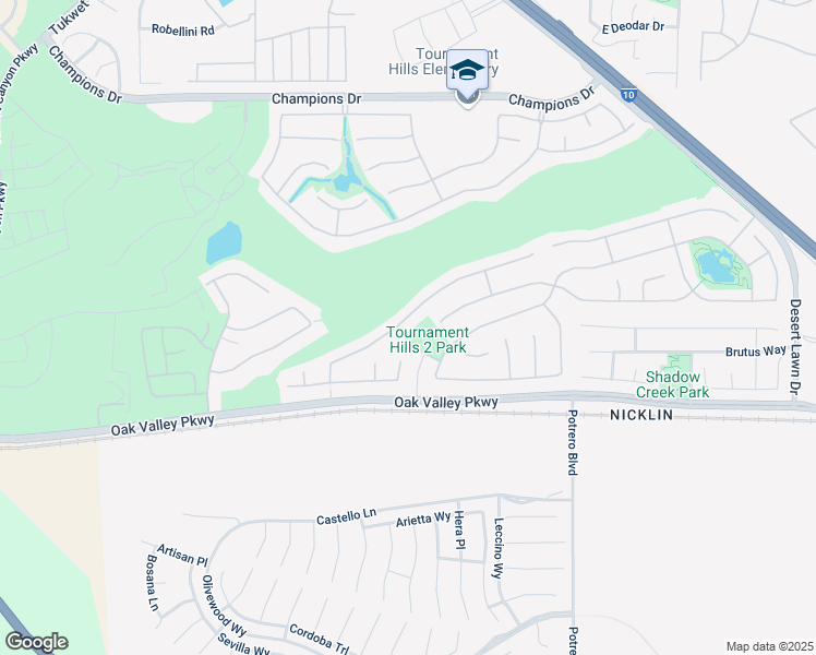 map of restaurants, bars, coffee shops, grocery stores, and more near 36421 Straightaway Drive in Beaumont