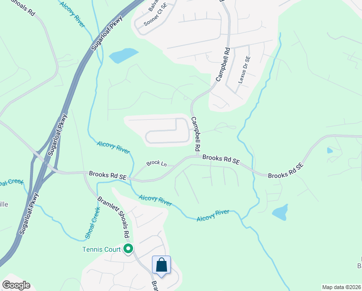 map of restaurants, bars, coffee shops, grocery stores, and more near 1646 Wilson Manor Circle Southeast in Lawrenceville