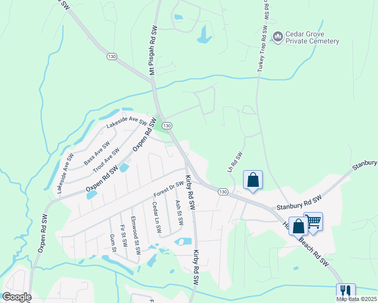 map of restaurants, bars, coffee shops, grocery stores, and more near 1860 Holden Beach Road in Brunswick County