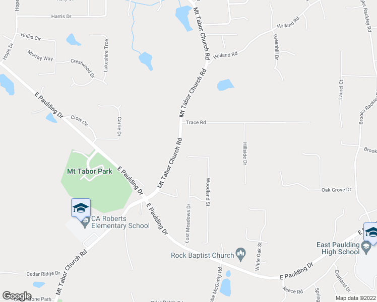 map of restaurants, bars, coffee shops, grocery stores, and more near 15 Woodland St in Dallas