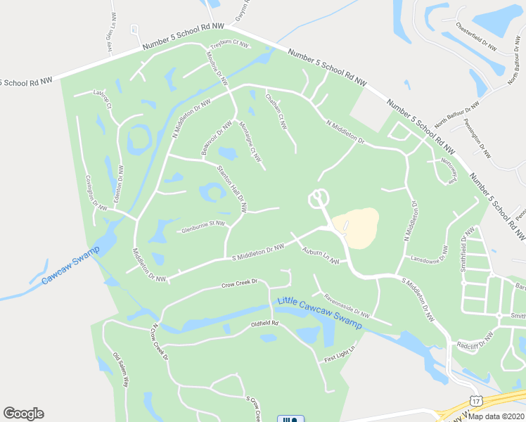 map of restaurants, bars, coffee shops, grocery stores, and more near 470 Dunlieth Street Northwest in Calabash