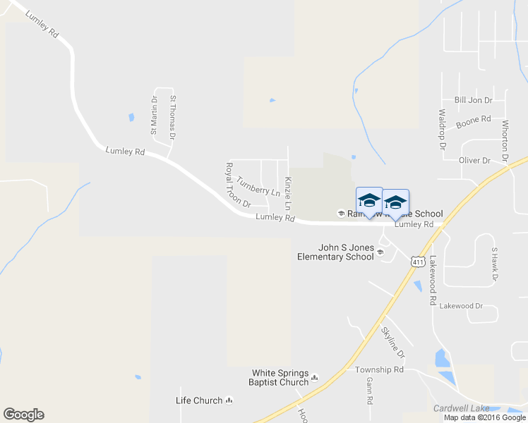 map of restaurants, bars, coffee shops, grocery stores, and more near 100 Royal Troon Drive in Rainbow City