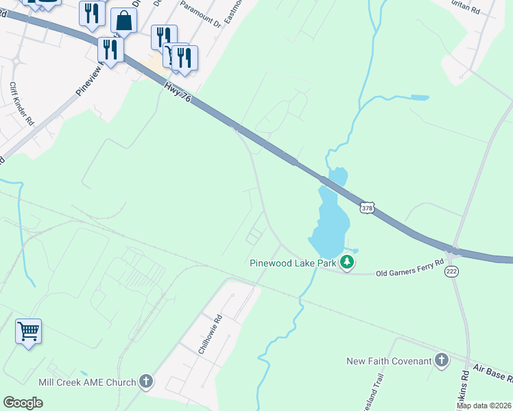 map of restaurants, bars, coffee shops, grocery stores, and more near 1040-1050 Old Garners Ferry Rd in Columbia