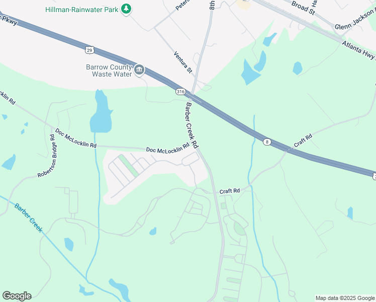 map of restaurants, bars, coffee shops, grocery stores, and more near 2189 Bessbrook Square in Statham
