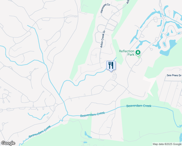 map of restaurants, bars, coffee shops, grocery stores, and more near 3873 Timber Stream Drive in Southport