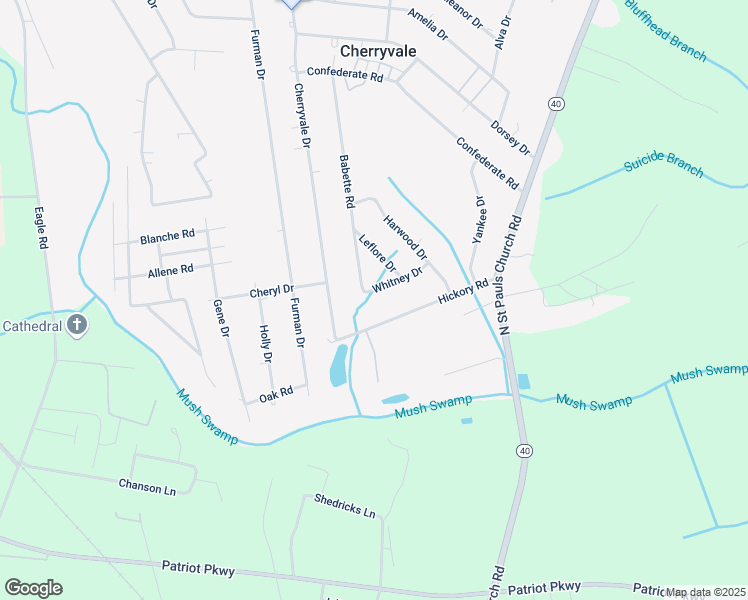 map of restaurants, bars, coffee shops, grocery stores, and more near 4273 Hickory Road in Sumter