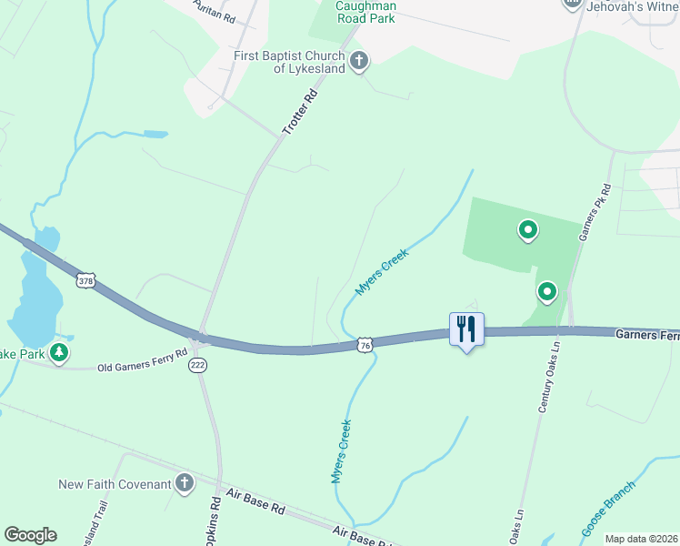 map of restaurants, bars, coffee shops, grocery stores, and more near 7743 Garners Ferry Road in Columbia