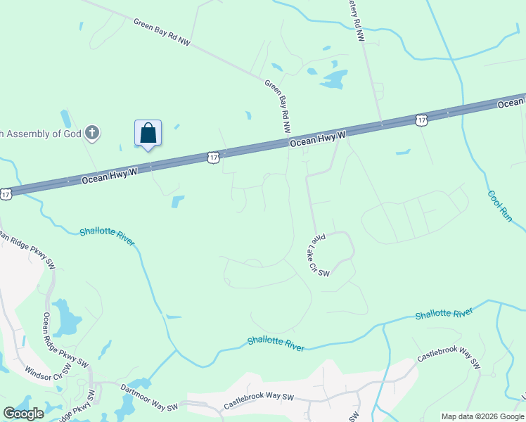 map of restaurants, bars, coffee shops, grocery stores, and more near 80 Plantation Drive Southwest in Ocean Isle Beach