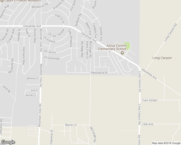 map of restaurants, bars, coffee shops, grocery stores, and more near 14187 McCarger Road in Desert Hot Springs