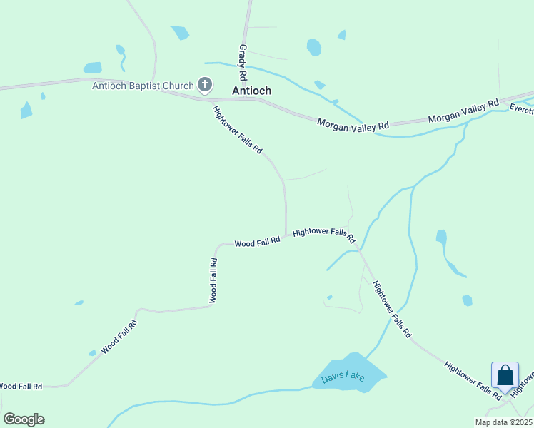 map of restaurants, bars, coffee shops, grocery stores, and more near 260 Hightower Falls Road in Cedartown