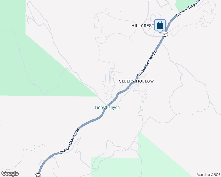map of restaurants, bars, coffee shops, grocery stores, and more near Hillside Drive in Chino Hills