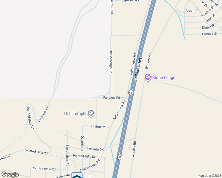 map of restaurants, bars, coffee shops, grocery stores, and more near 60901 Oleander Drive in Whitewater