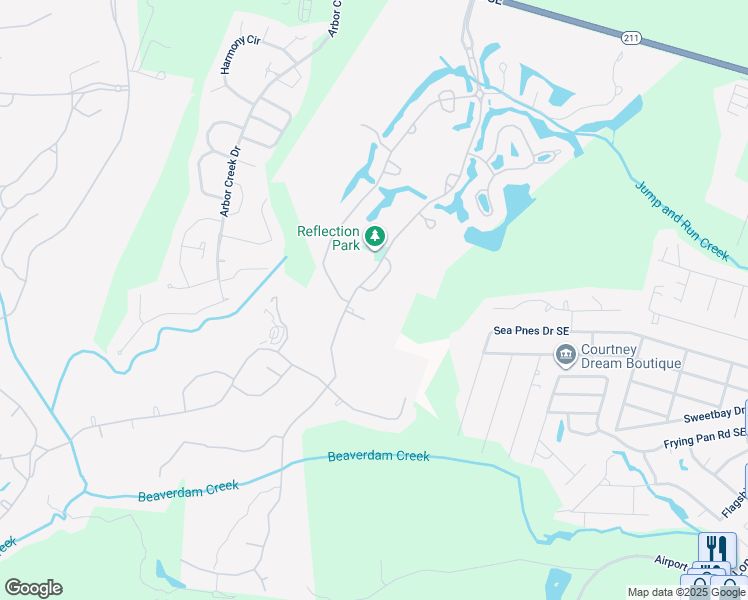 map of restaurants, bars, coffee shops, grocery stores, and more near 4436 Prince Regent Court in Southport