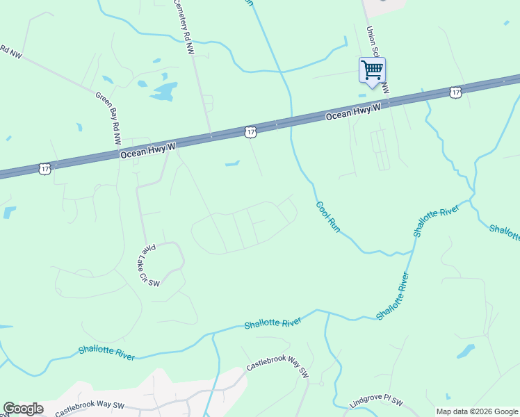 map of restaurants, bars, coffee shops, grocery stores, and more near 79 Anchor Trail Southwest in Ocean Isle Beach