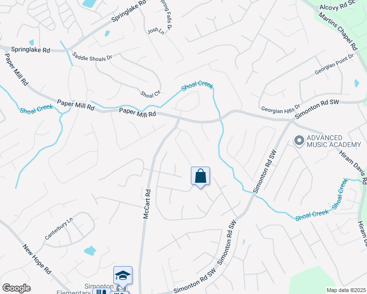 map of restaurants, bars, coffee shops, grocery stores, and more near 545 Allens Landing Court in Lawrenceville