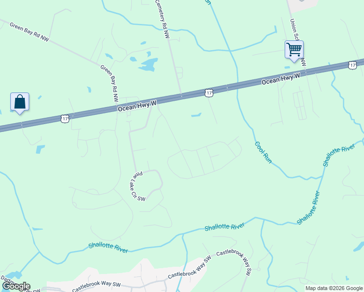 map of restaurants, bars, coffee shops, grocery stores, and more near 6237 Ocean Highway West in Ocean Isle Beach