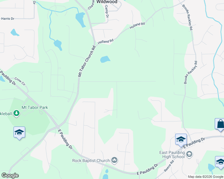 map of restaurants, bars, coffee shops, grocery stores, and more near 52 Hillside Drive in Dallas