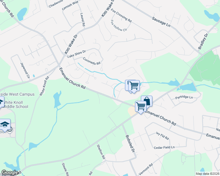 map of restaurants, bars, coffee shops, grocery stores, and more near 2984 Emanuel Church Road in West Columbia