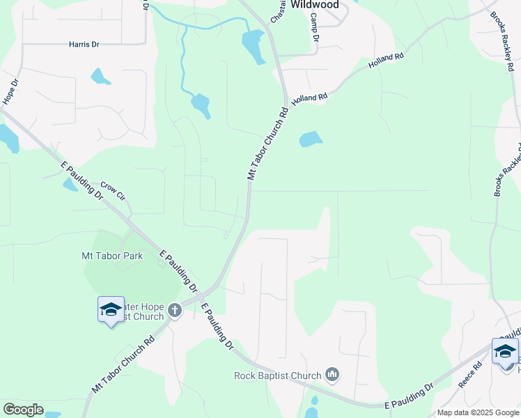 map of restaurants, bars, coffee shops, grocery stores, and more near 2652 Mount Tabor Church Road in Dallas