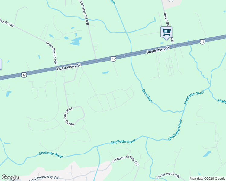 map of restaurants, bars, coffee shops, grocery stores, and more near 79 Anchor Trail Southwest in Ocean Isle Beach