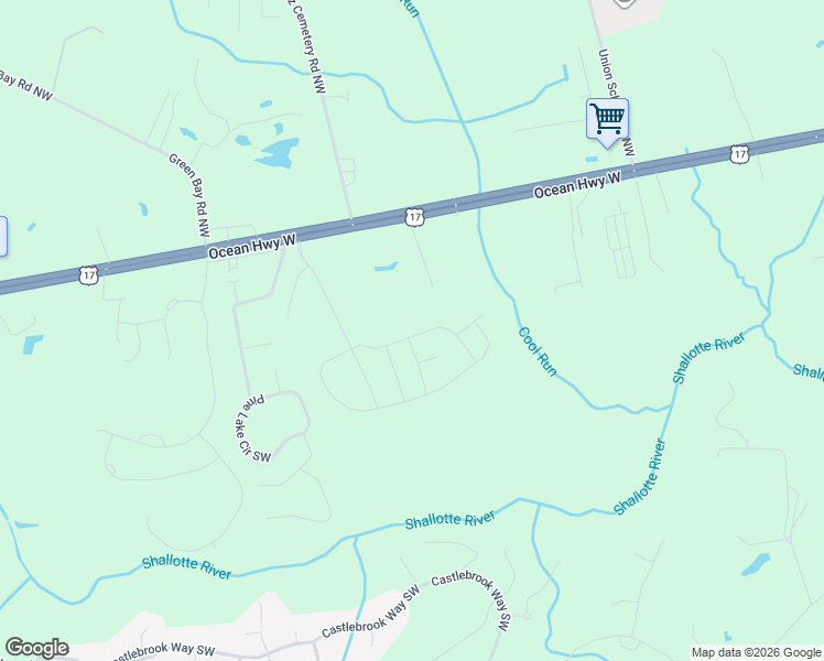 map of restaurants, bars, coffee shops, grocery stores, and more near 79 Anchor Trail Southwest in Ocean Isle Beach