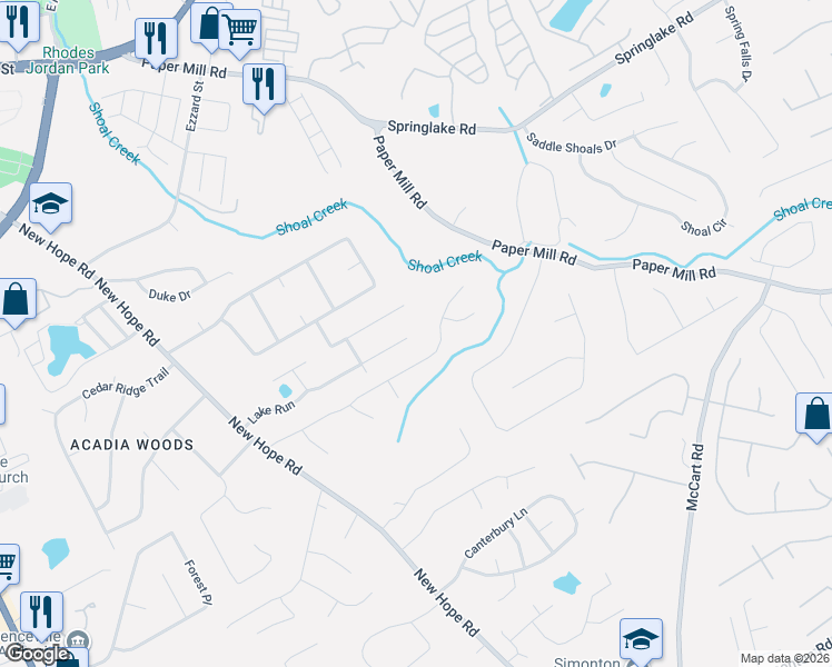 map of restaurants, bars, coffee shops, grocery stores, and more near 300 Summer Pond Trail in Lawrenceville