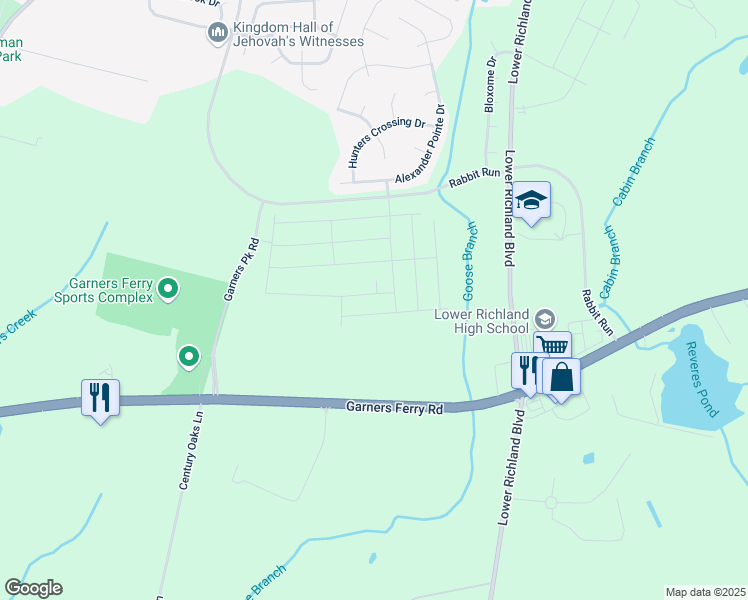 map of restaurants, bars, coffee shops, grocery stores, and more near 8930 Rabbit Run in Hopkins