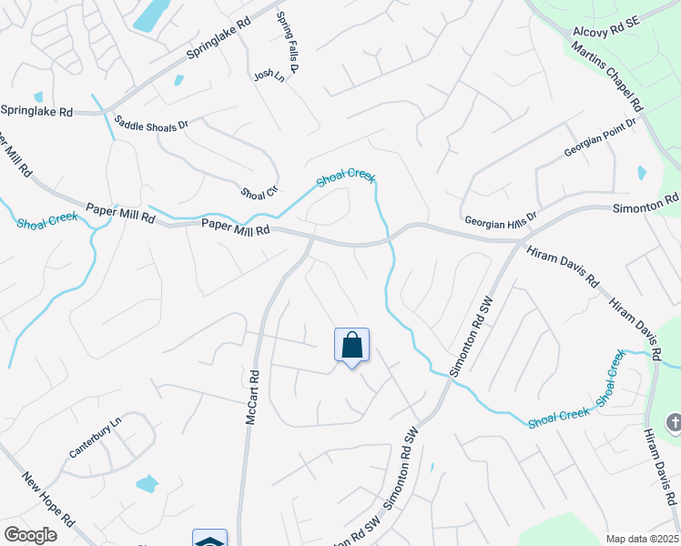 map of restaurants, bars, coffee shops, grocery stores, and more near 660 Allen's Landing Drive Southeast in Lawrenceville