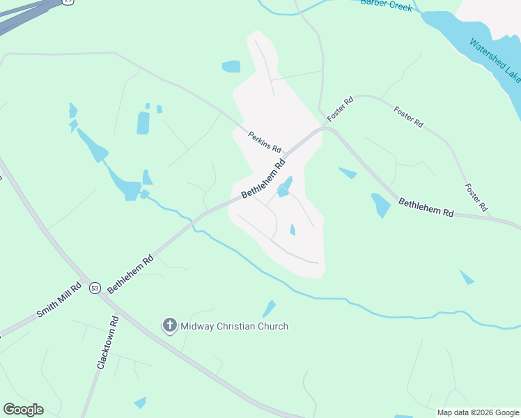 map of restaurants, bars, coffee shops, grocery stores, and more near 1565 Langdon Park Drive in Winder