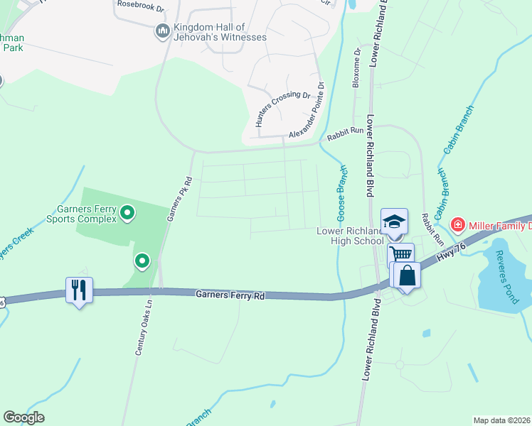 map of restaurants, bars, coffee shops, grocery stores, and more near 8930 Rabbit Run in Hopkins