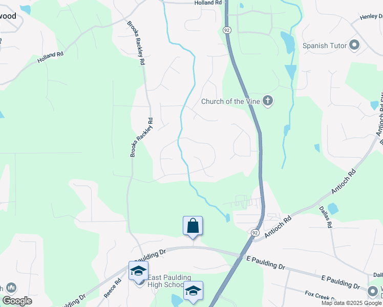 map of restaurants, bars, coffee shops, grocery stores, and more near 80 Brooks Lane in Dallas