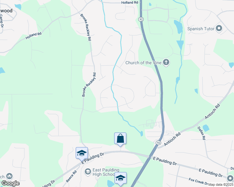 map of restaurants, bars, coffee shops, grocery stores, and more near 80 Brooks Lane in Dallas