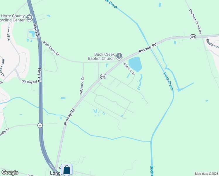 map of restaurants, bars, coffee shops, grocery stores, and more near 135 Crabapple Drive in Longs