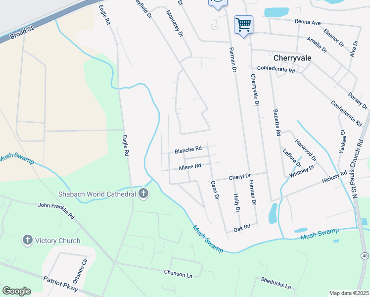 map of restaurants, bars, coffee shops, grocery stores, and more near 955 Mayfield Drive in Sumter