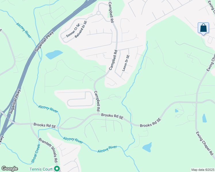 map of restaurants, bars, coffee shops, grocery stores, and more near 1589 Campbell Ridge Lane in Lawrenceville