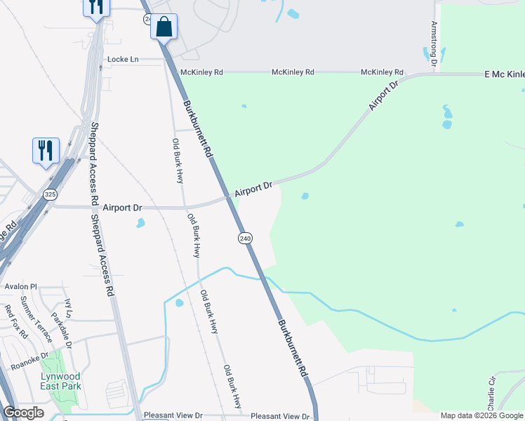 map of restaurants, bars, coffee shops, grocery stores, and more near 901 Airport Drive in Wichita Falls