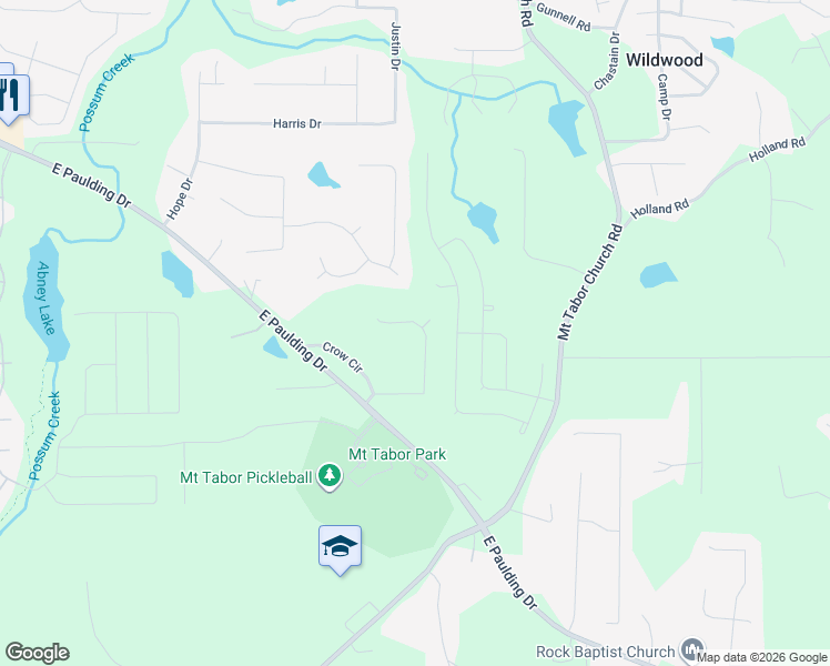 map of restaurants, bars, coffee shops, grocery stores, and more near 281 Carrie Drive in Dallas