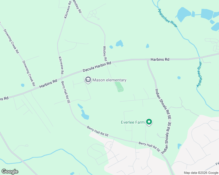 map of restaurants, bars, coffee shops, grocery stores, and more near 2671 Harbins Road in Bethlehem